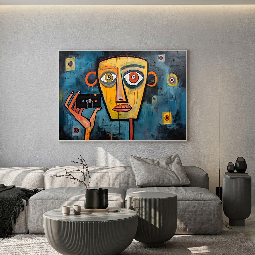 Earthy Abstract Floral Canvas Wall Art