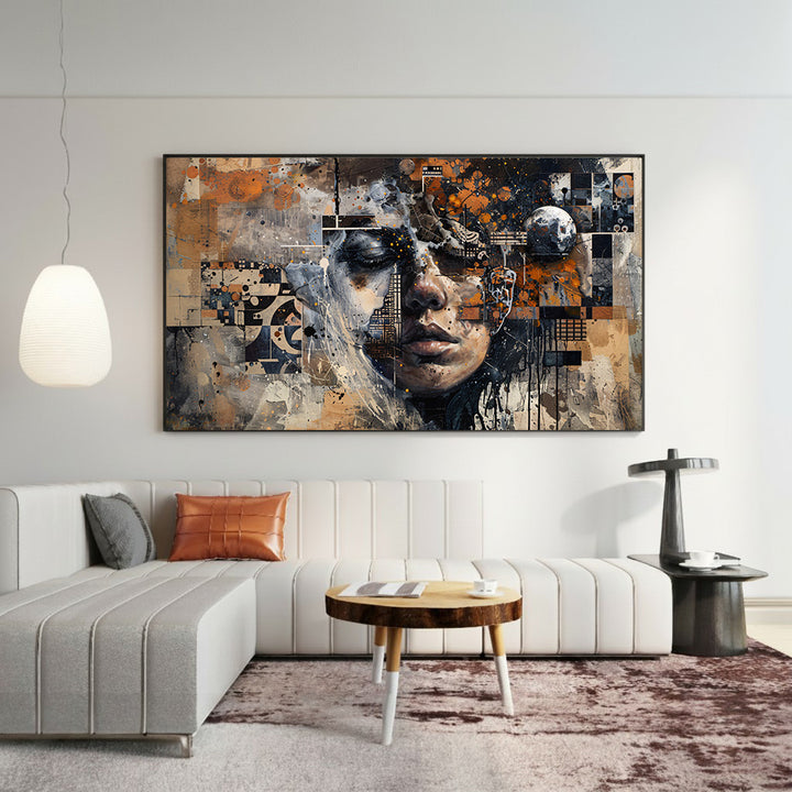 Modern Botanical Framed Canvas Wall Art