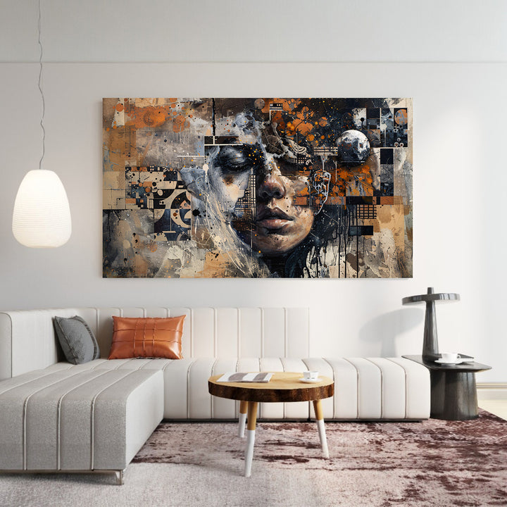 Modern Botanical Framed Canvas Wall Art