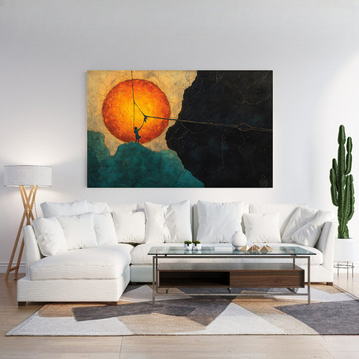 Natural Leaf Framed Canvas Wall Art