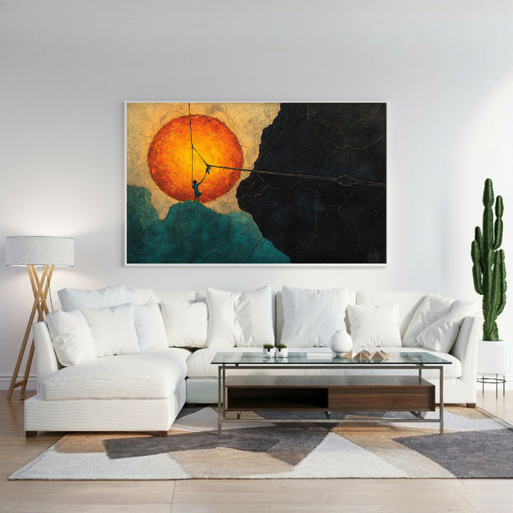 Natural Leaf Framed Canvas Wall Art