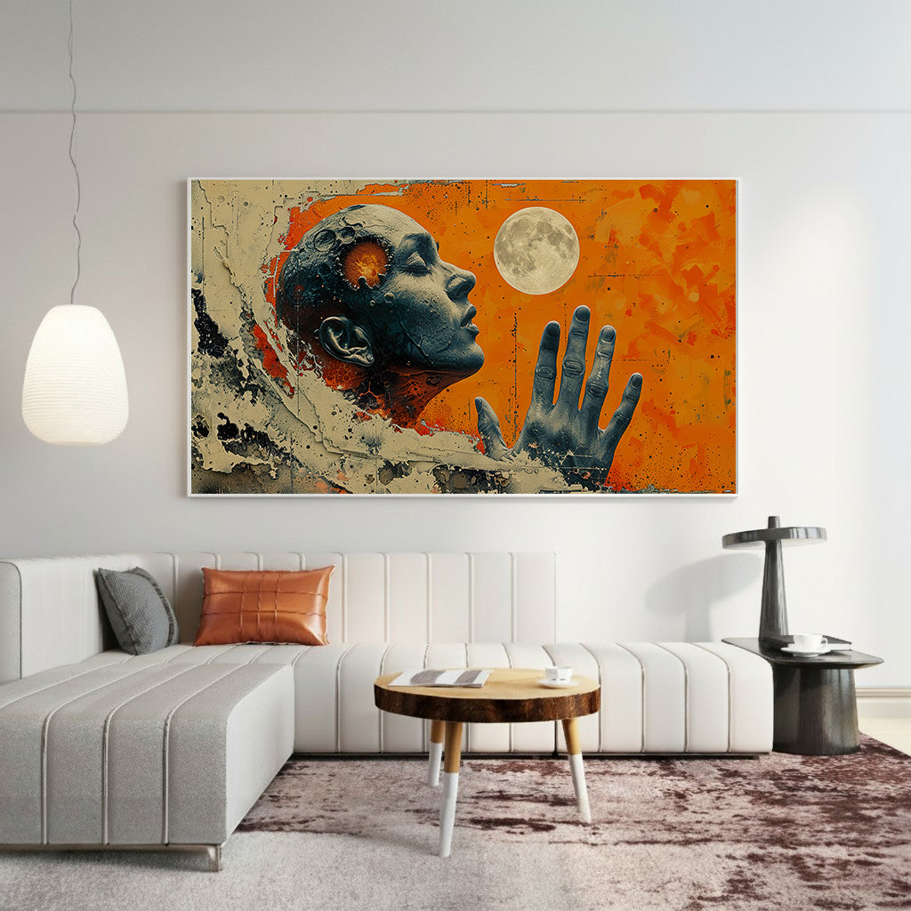 Delicate Botanical Framed Canvas Wall Art