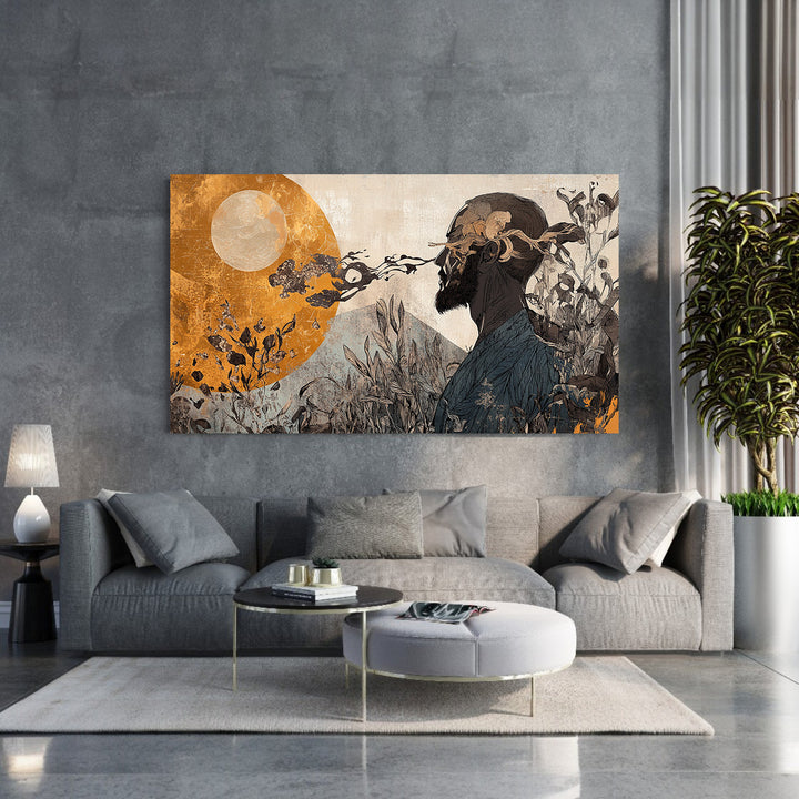 Muted Botanical Framed Canvas Wall Art