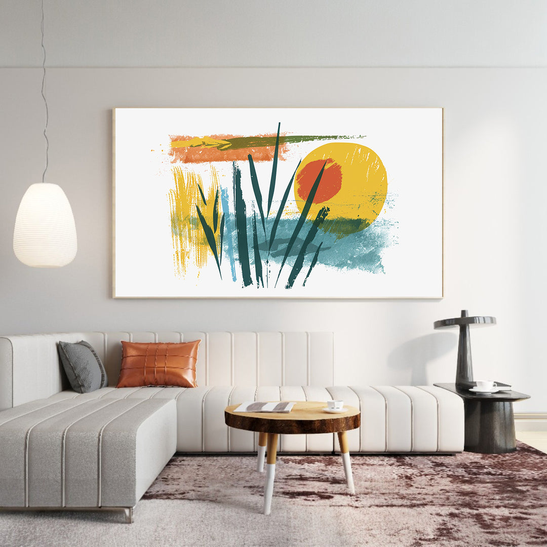 Fresh botanical framed canvas wall art for modern home decor