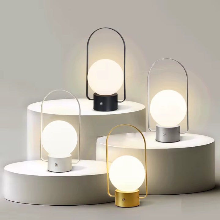 Modern Rechargeable LED Table Lamp - Touch Dimmable with USB-C Charging