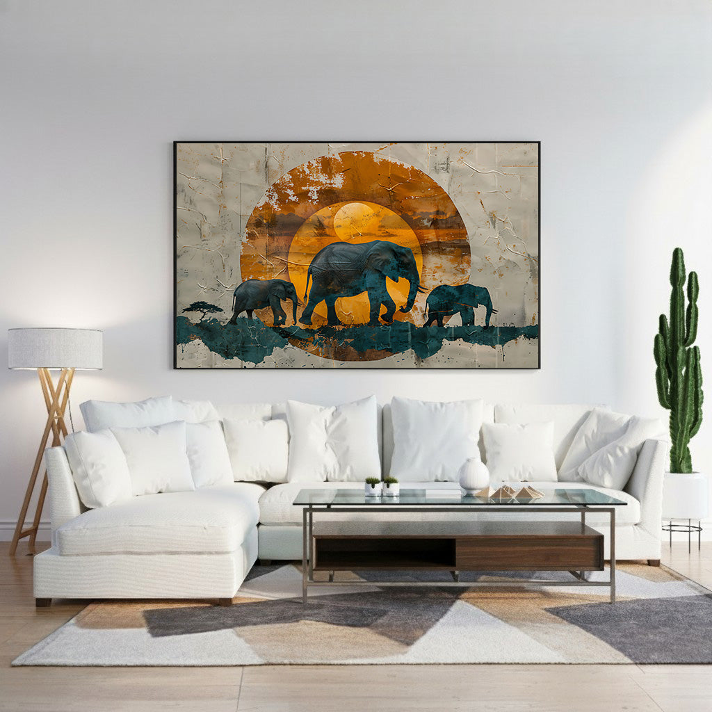 Organic Botanical Framed Canvas Wall Art