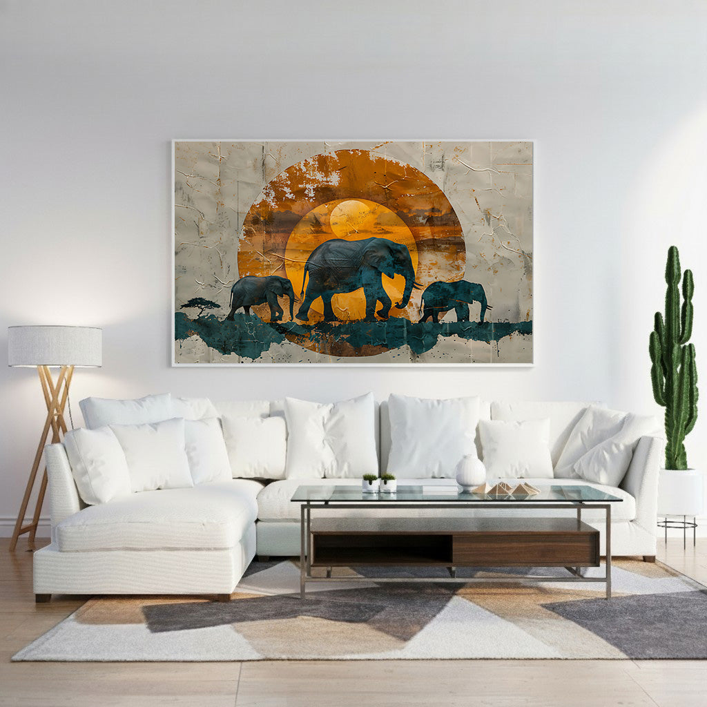 Organic Botanical Framed Canvas Wall Art