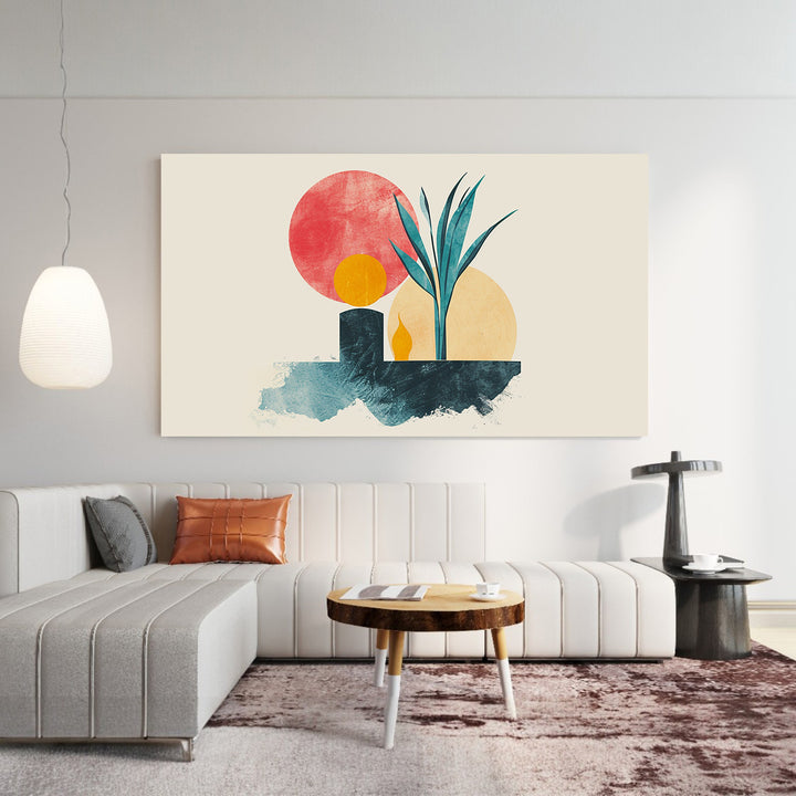 Natural Botanical Framed Canvas Wall Art