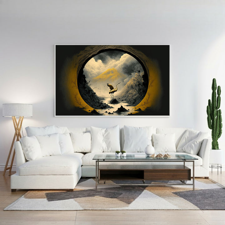 Soft Botanical Framed Canvas Wall Art