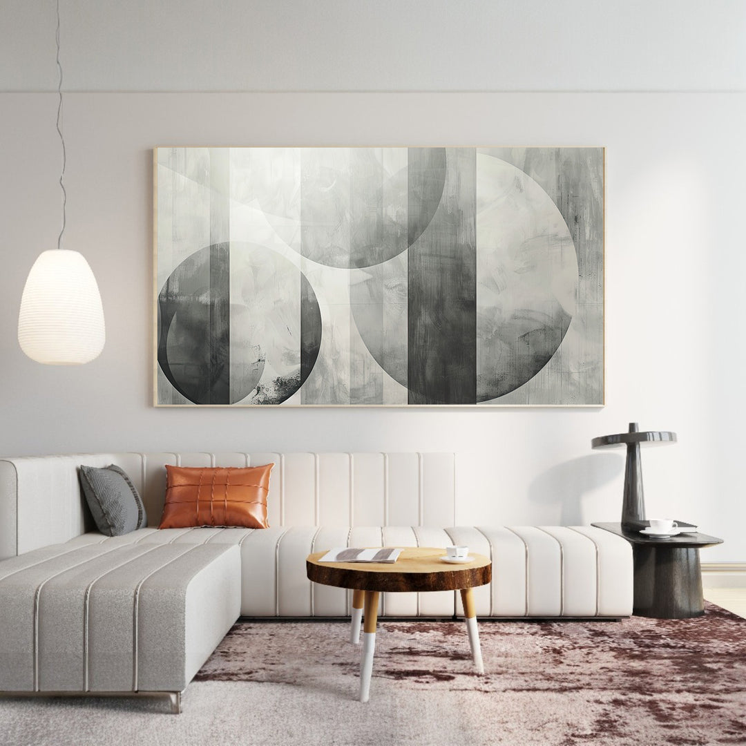 Neutral botanical framed canvas wall art for stylish home decor