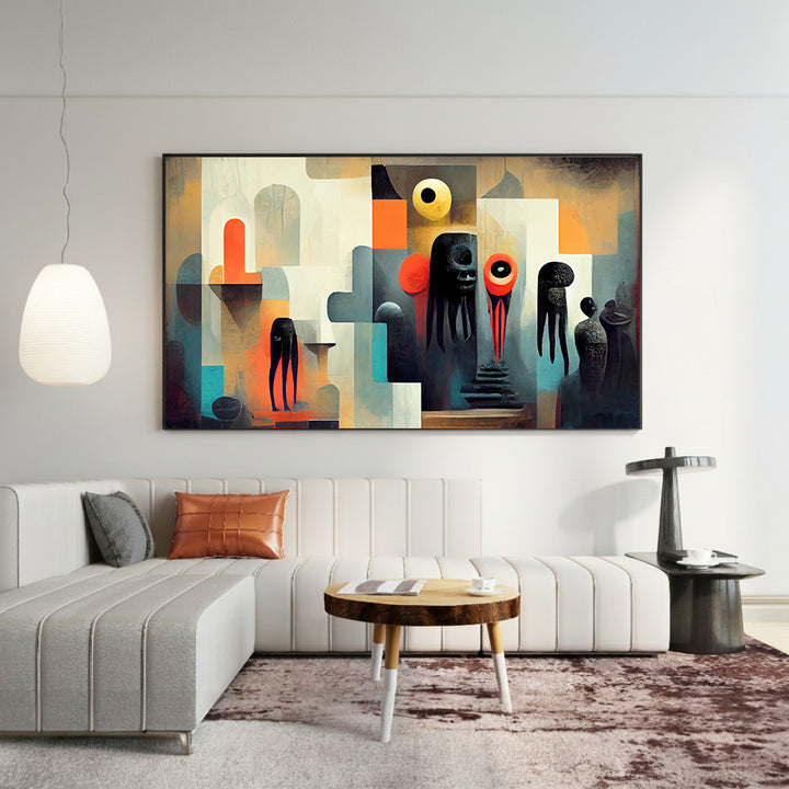 Modern Botanical Framed Canvas Wall Art