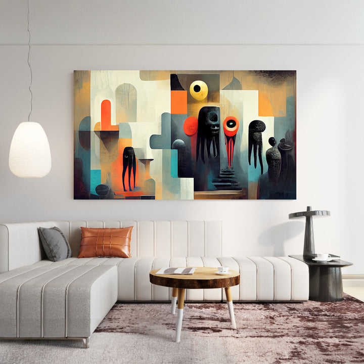 Modern Botanical Framed Canvas Wall Art