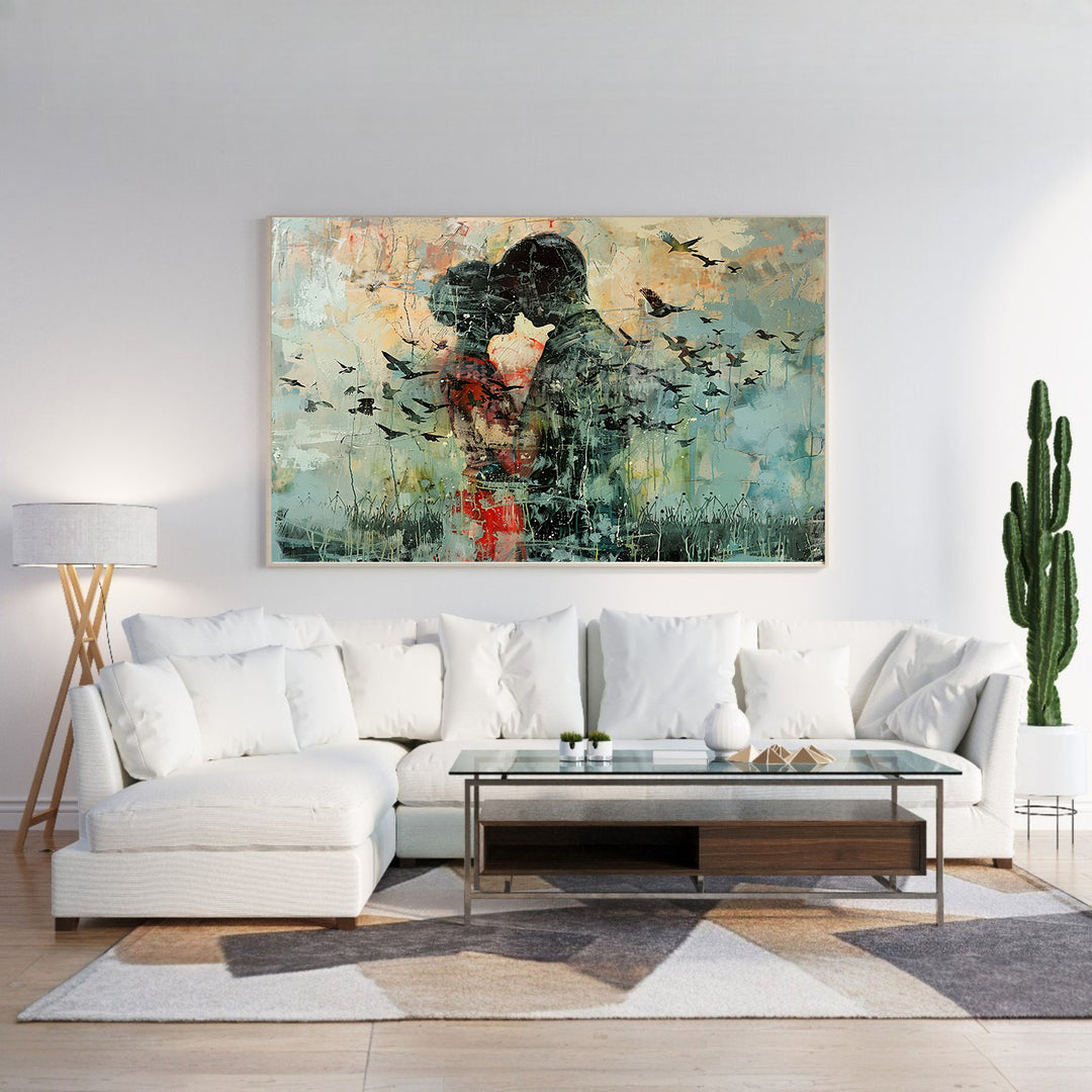 Minimal Botanical Framed Canvas Wall Art