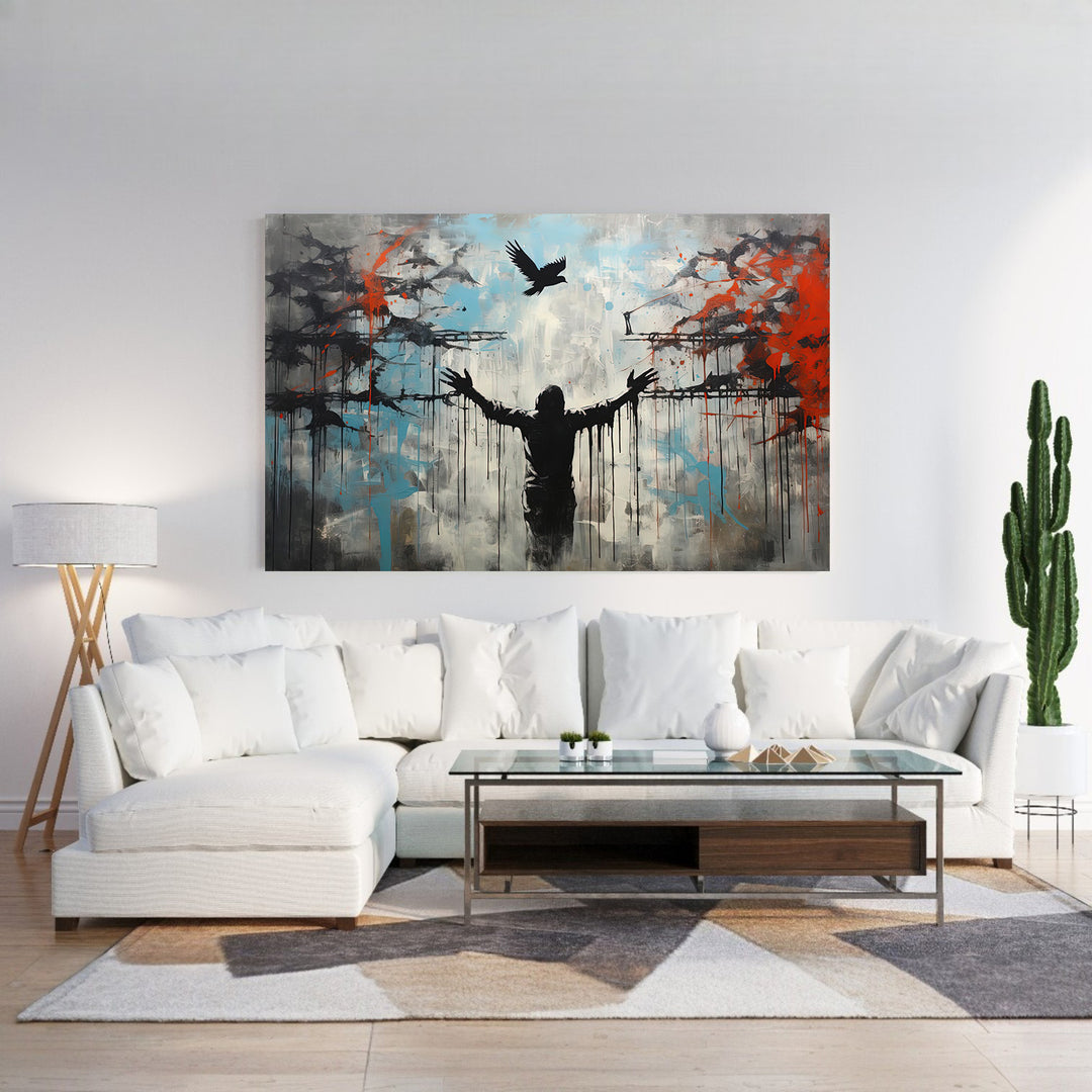 Modern Botanical Framed Canvas Wall Art
