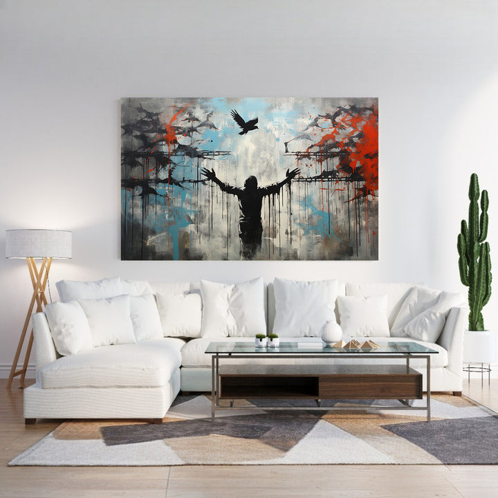 Modern Botanical Framed Canvas Wall Art