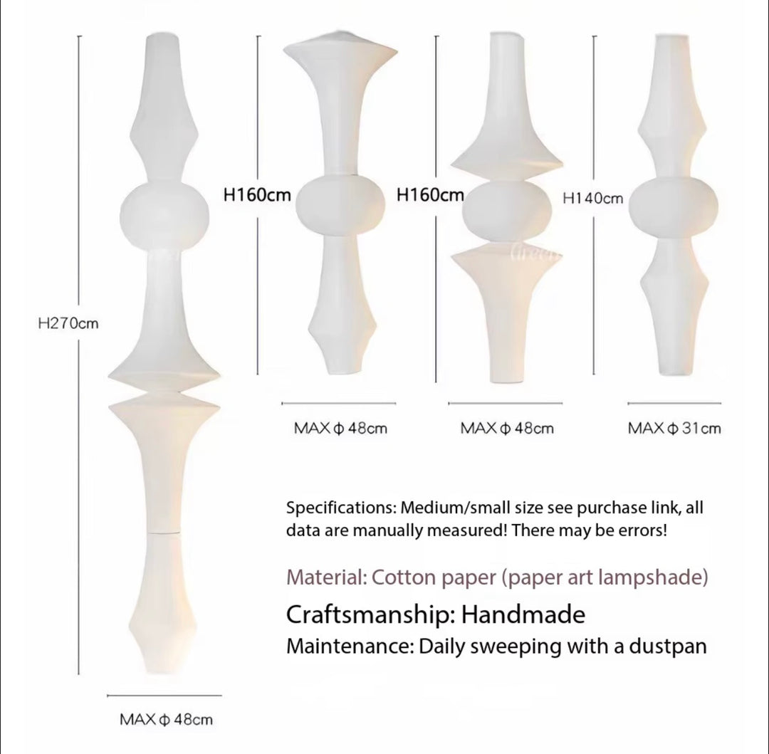 Sculptural Warm White Paper Pendant Light