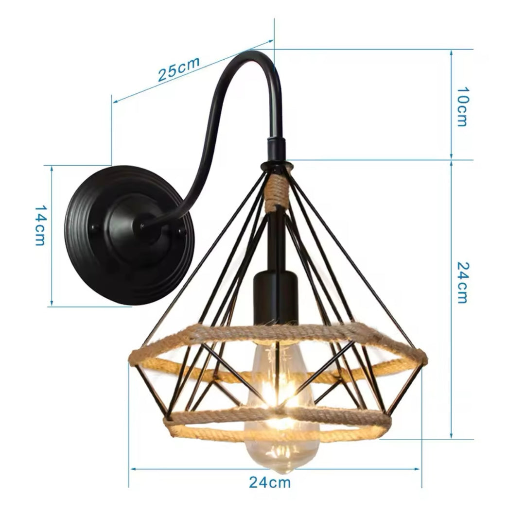 Modern Industrial Triple Pendant Light with Geometric Design