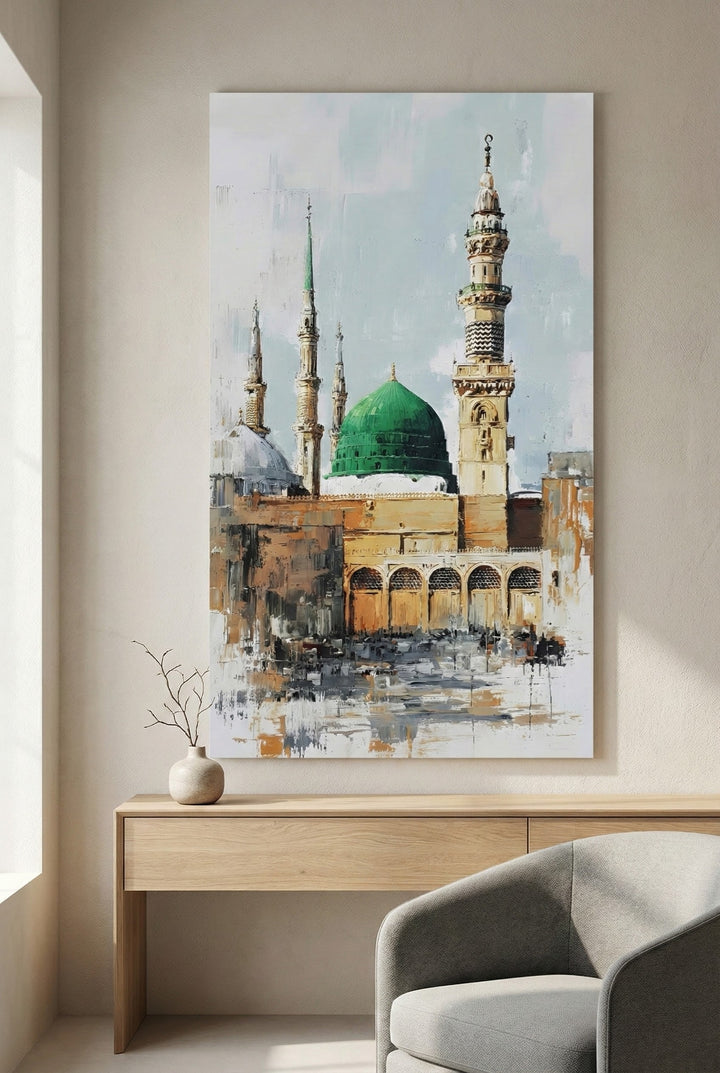 Al Masjid An-Nabawi Canvas Wall Art