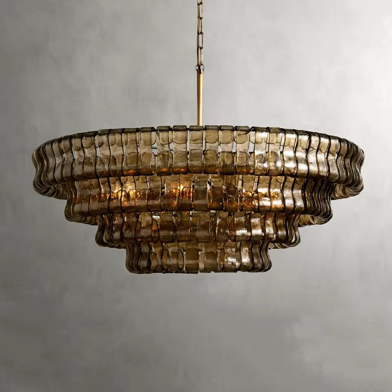 Smoke Murano Glass Chandelier