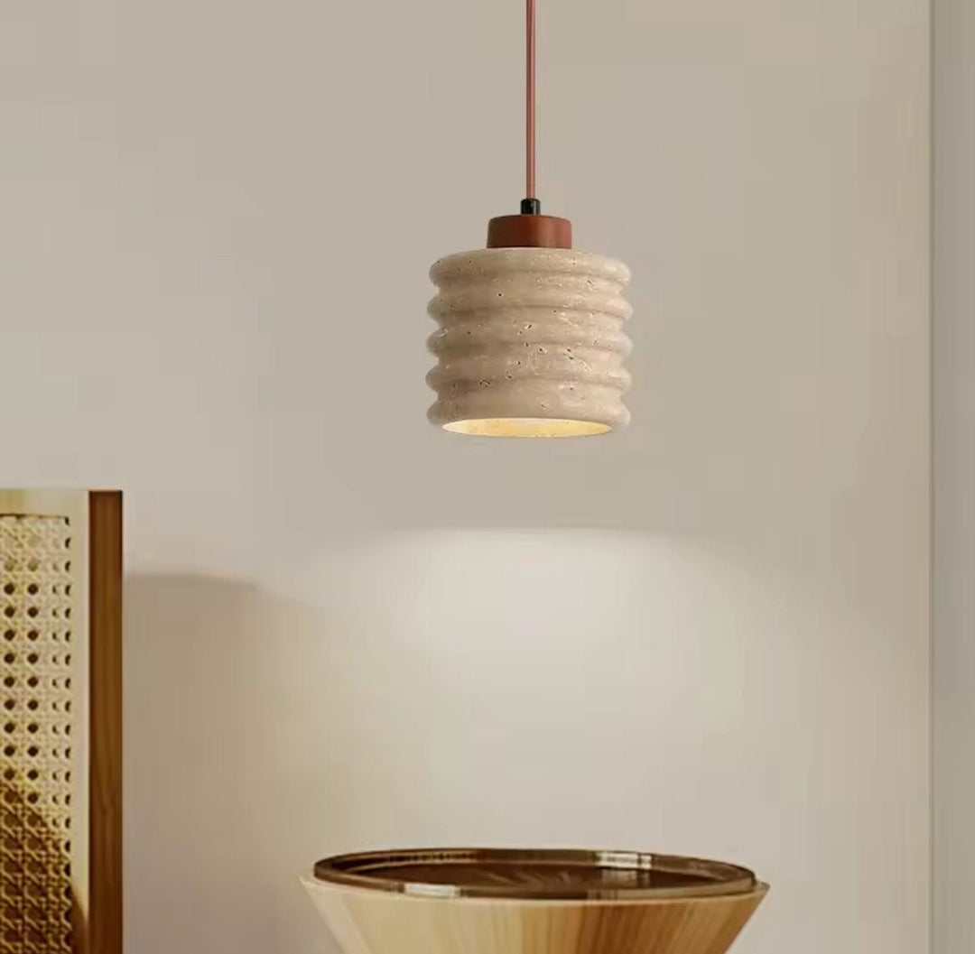 Textured Concrete Pendant Light