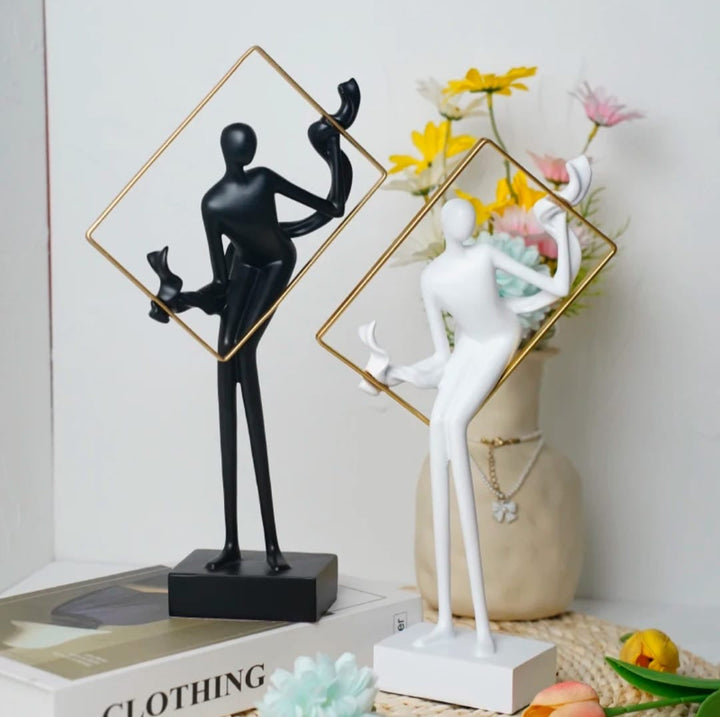 Abstract Frame Dancer Sculpture