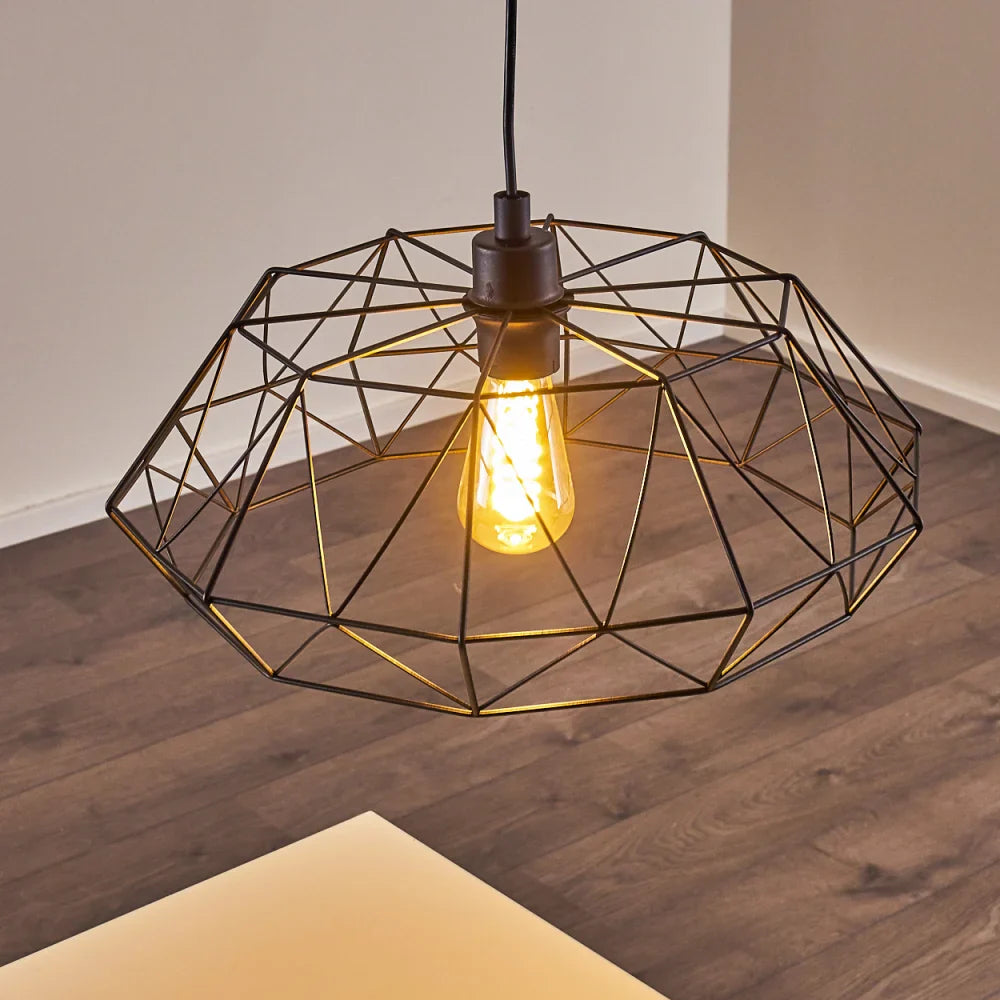 Industrial Geometric Pendant Light