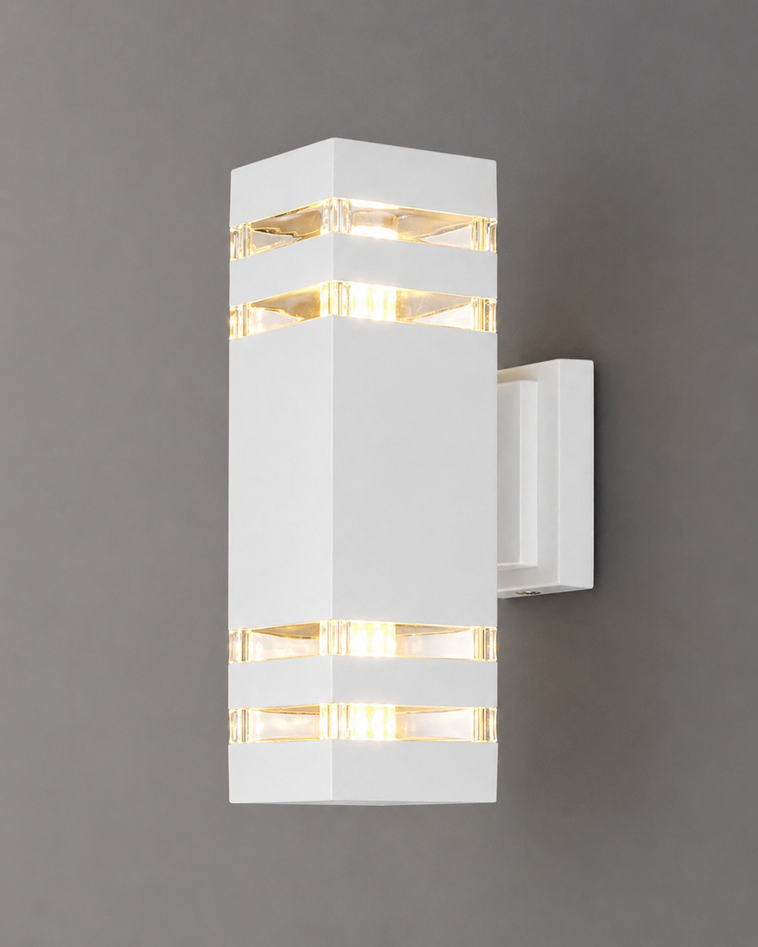 Modern White Outdoor Wall Light
