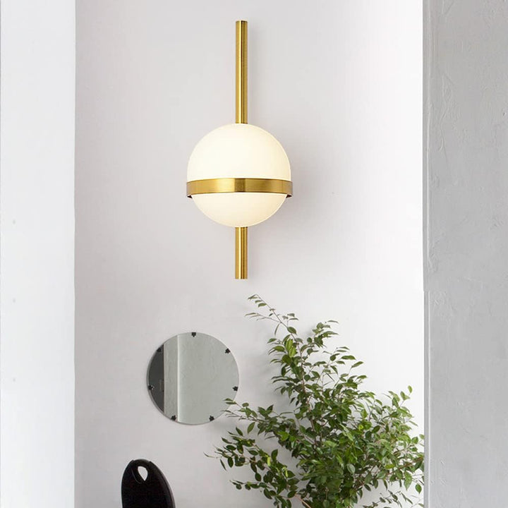 Modern Gold Globe Wall Sconce