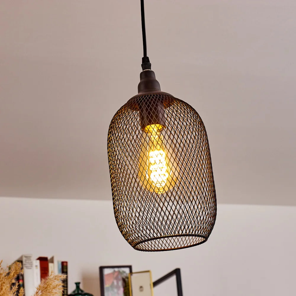 Industrial Cage Pendant Light