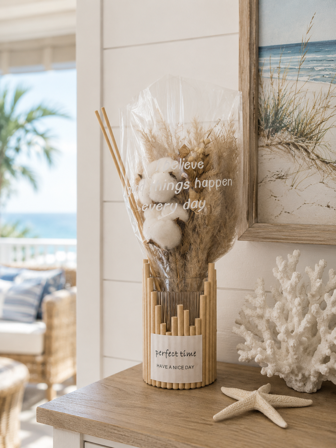 Dried Flower Reed Diffuser Vase
