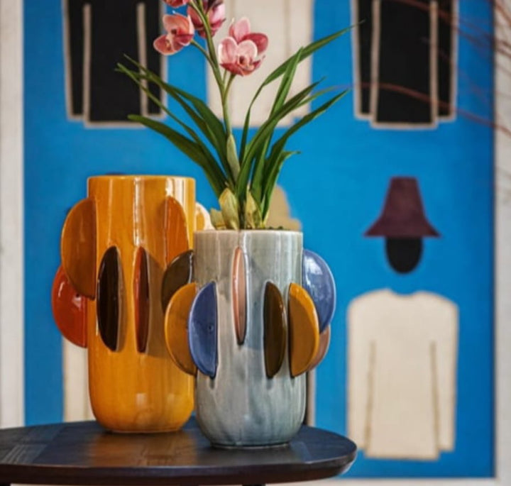 Two-Tone Ceramic Vases