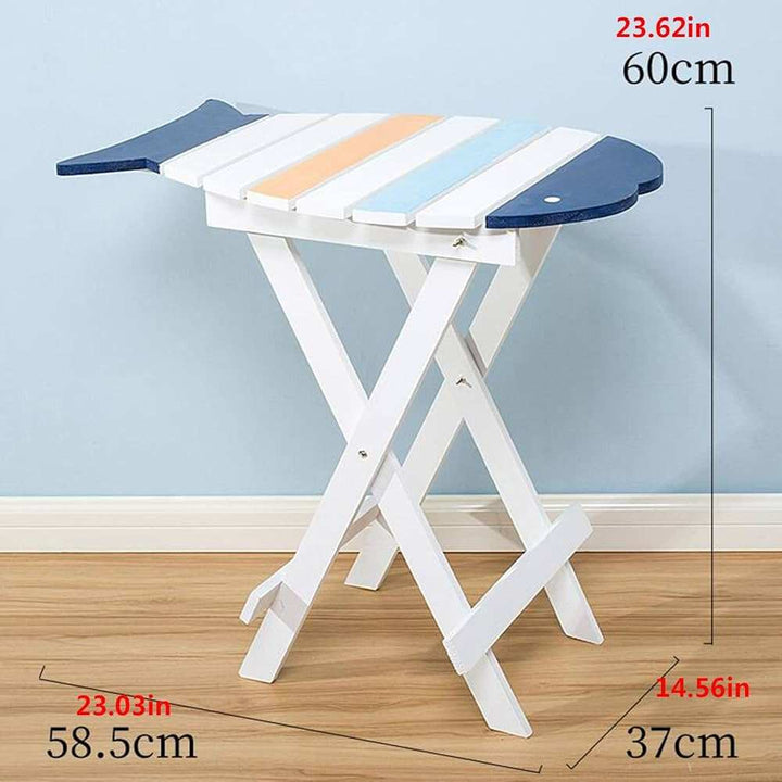 Folding Surfboard Style Wooden Table