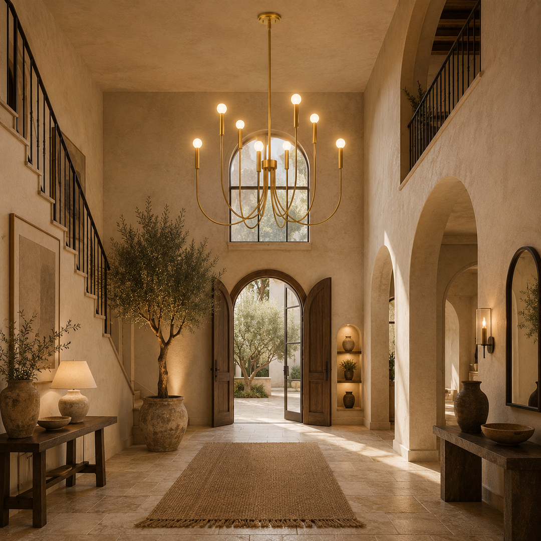 Black - Brass - Chrome- white  color Chandelier
