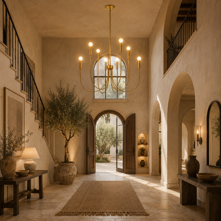 Black - Brass - Chrome- white  color Chandelier