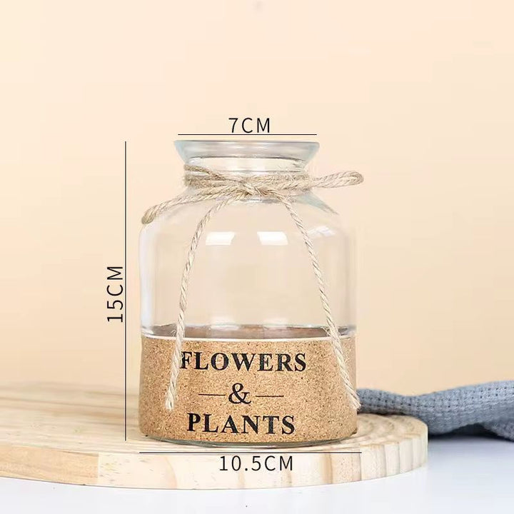 Glass Flower Jar Decor