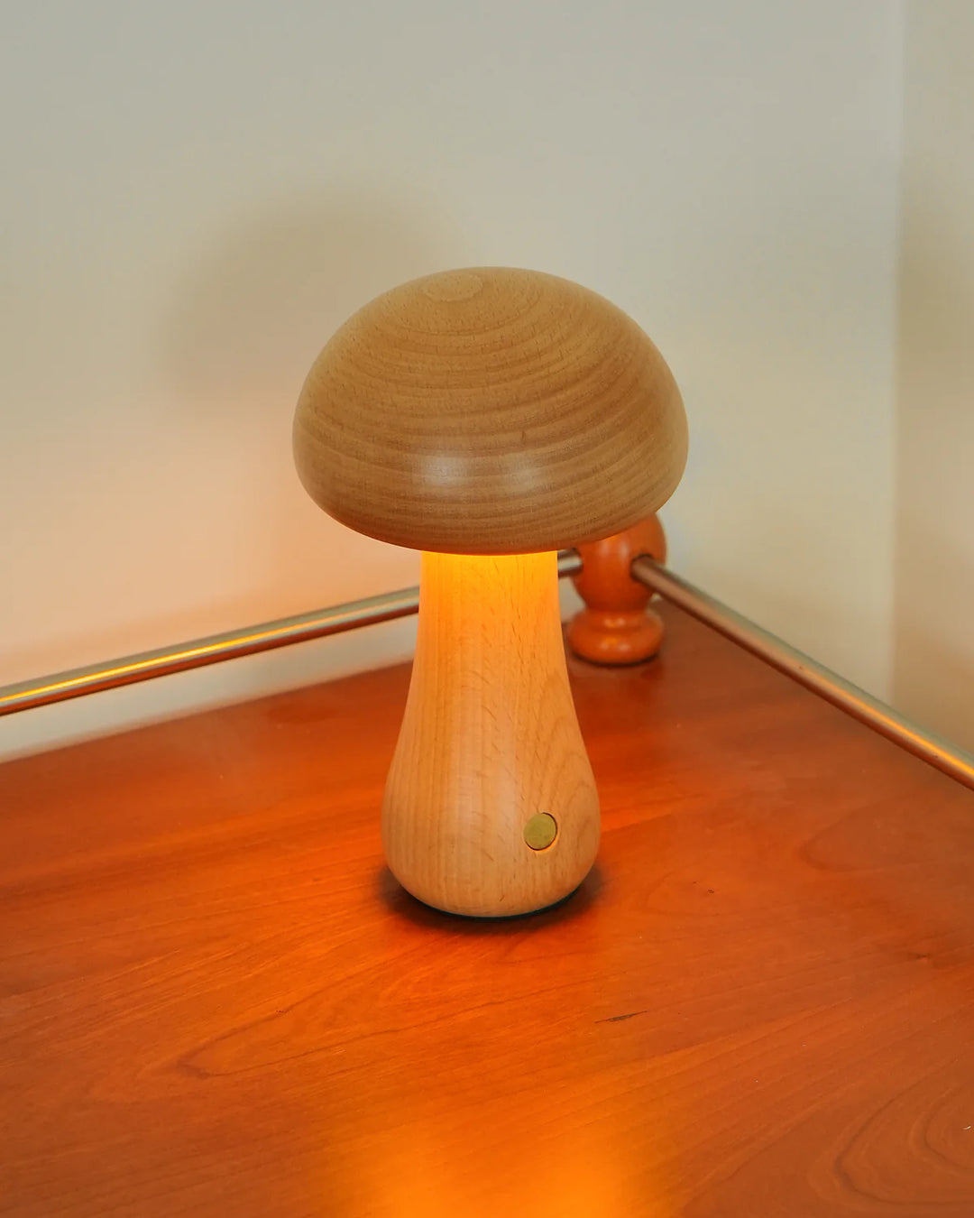 Wooden Rechargeable Table Lamp