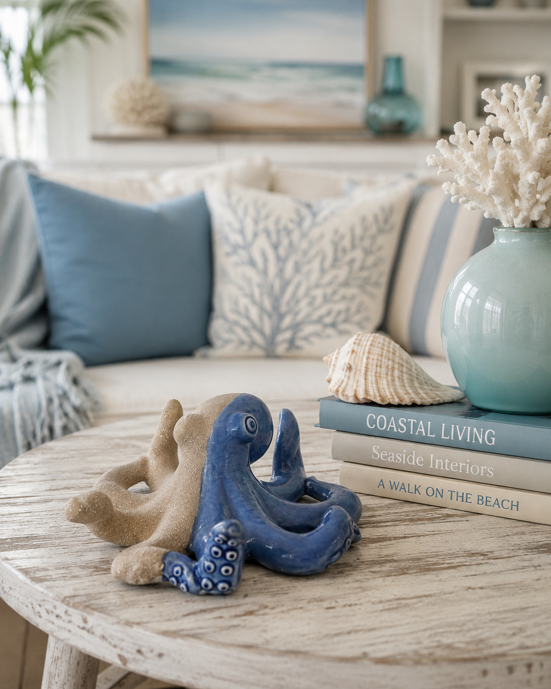 Coastal Octopus Figurine