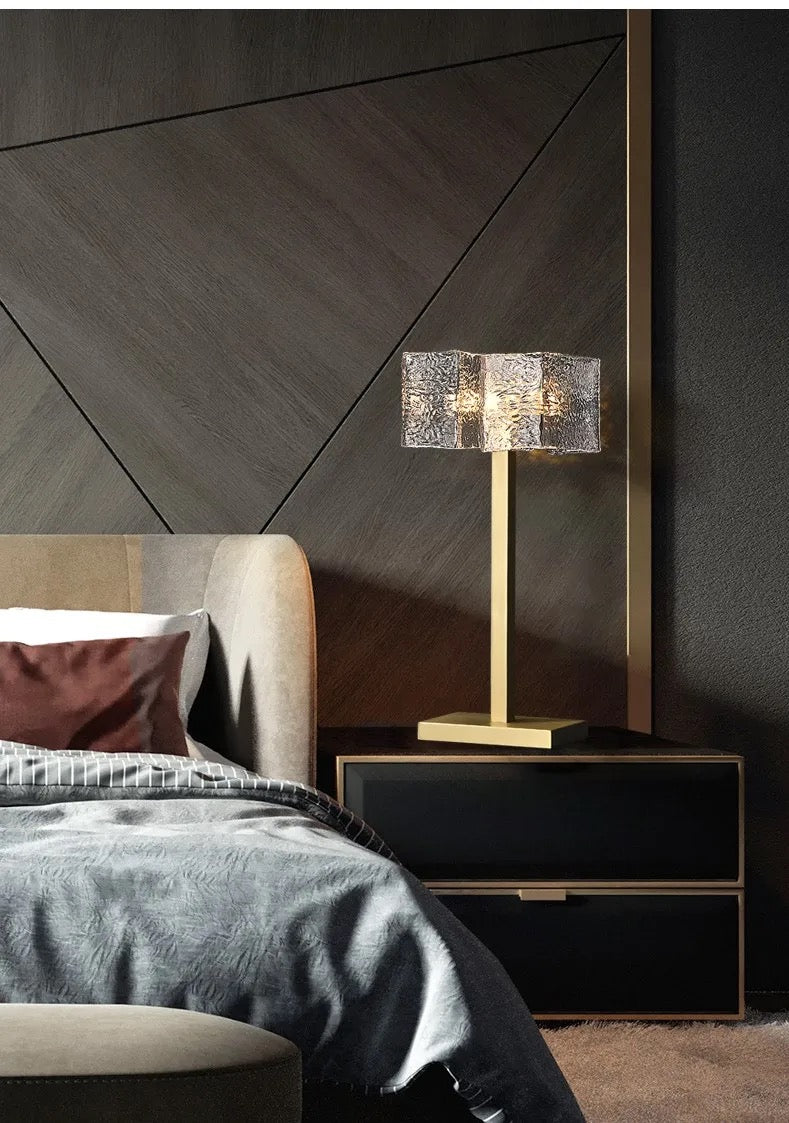 Modern Luxury Glass Shade Table Lamp