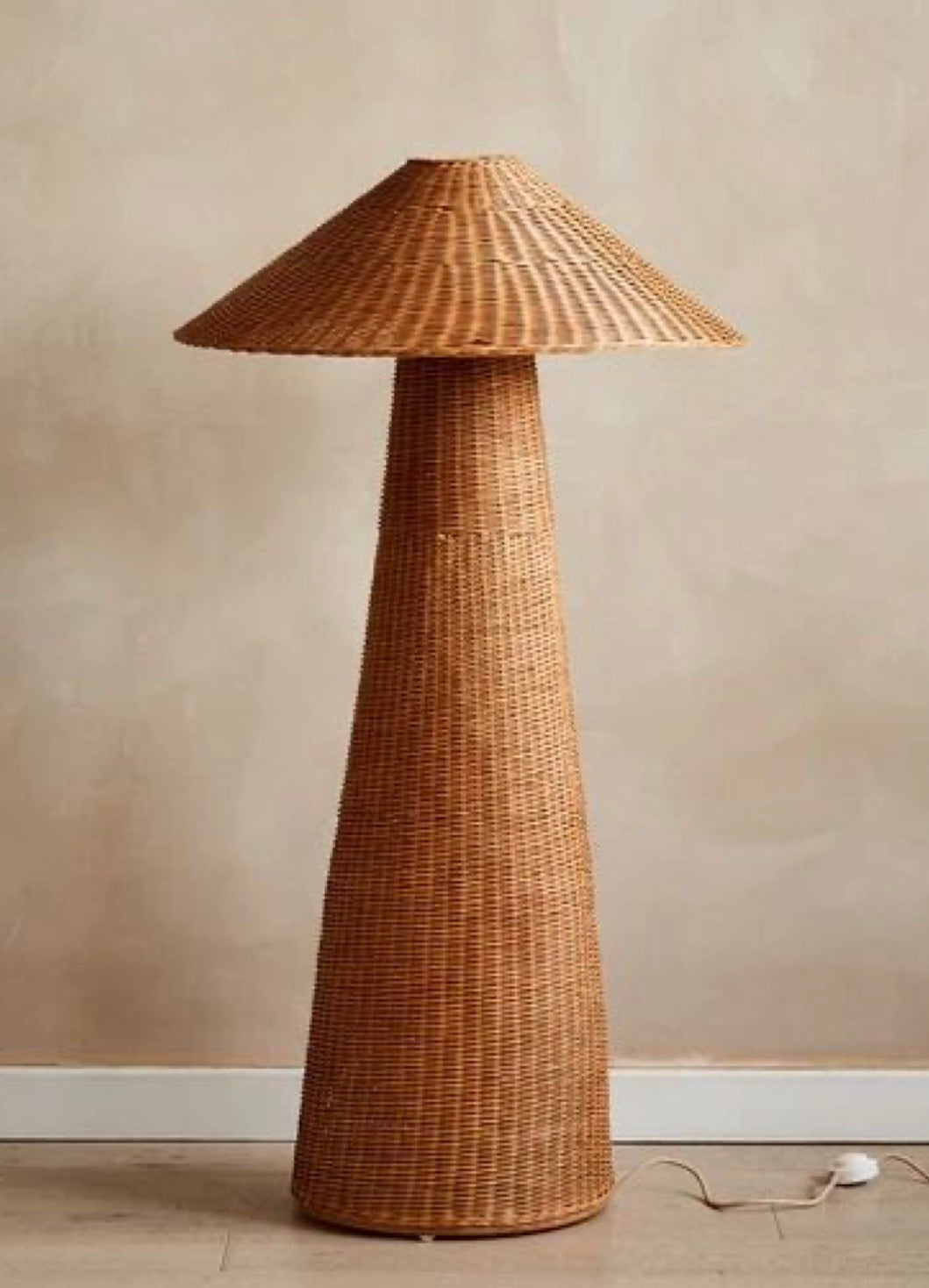 Natural Woven Rattan Floor Lamp