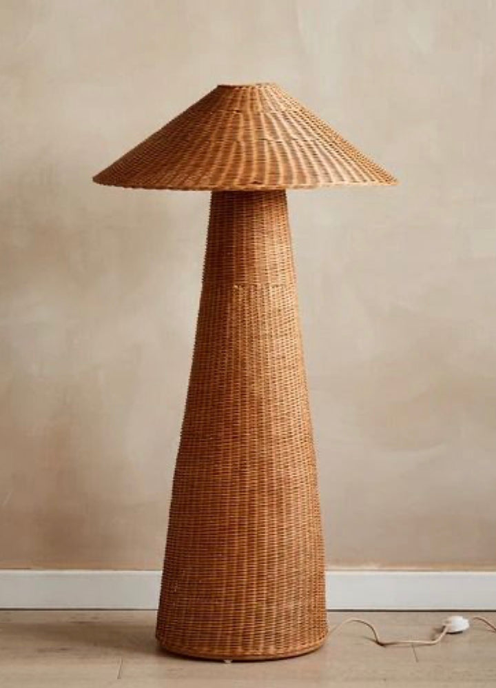 Natural Woven Rattan Floor Lamp