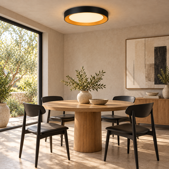 Modern Two-Tone Circular Ceiling Light