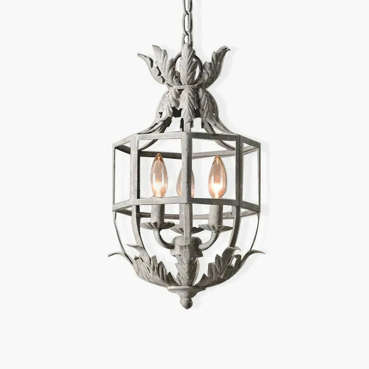 Vintage Lantern Pendant Light with Rustic Finish