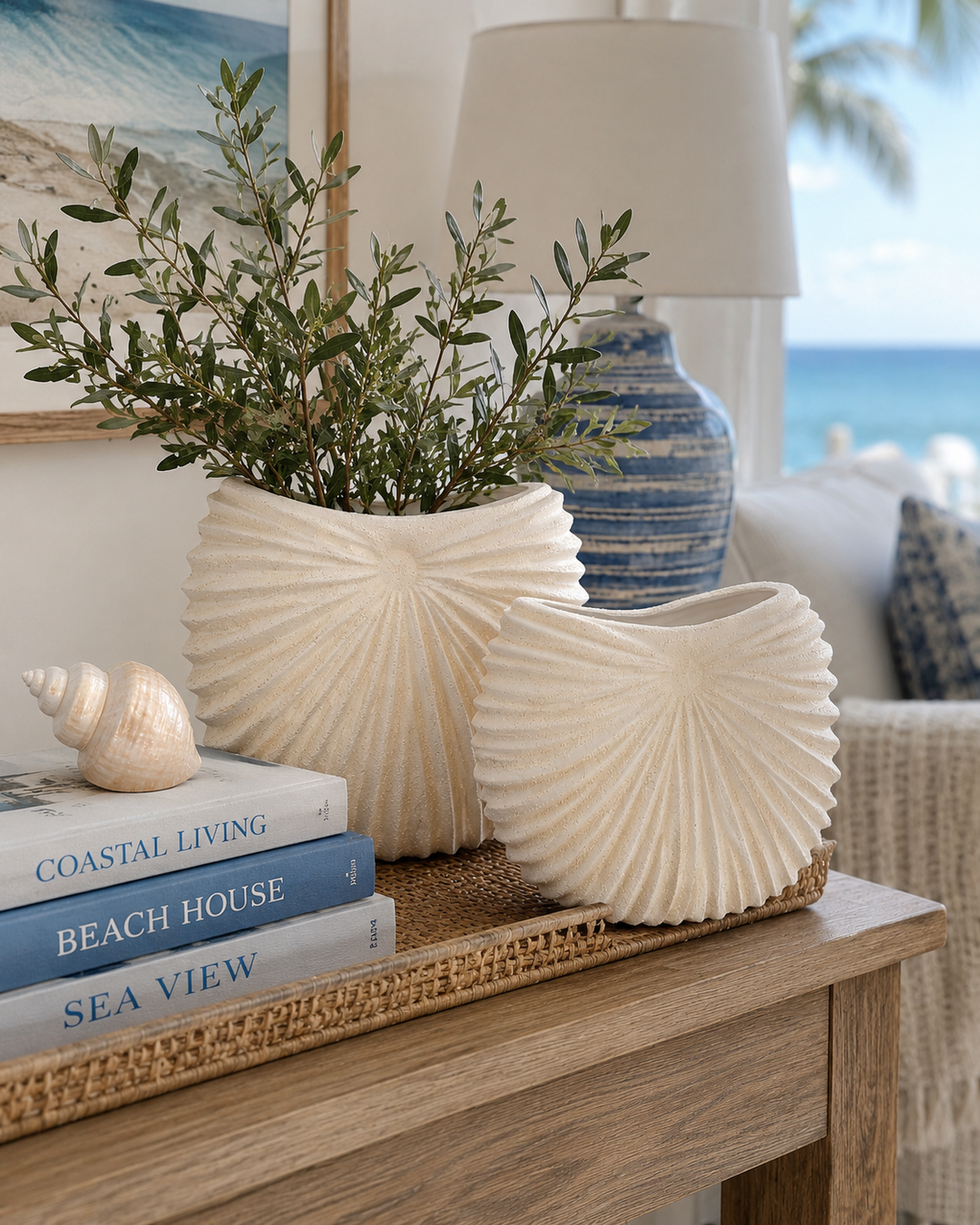 Shell Texture Planter Set