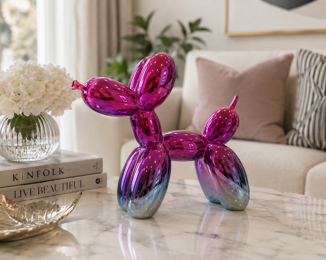 Luxury Iridescent Balloon Dog Sculpture