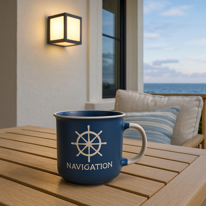 Nautical Navy Ceramic Mug