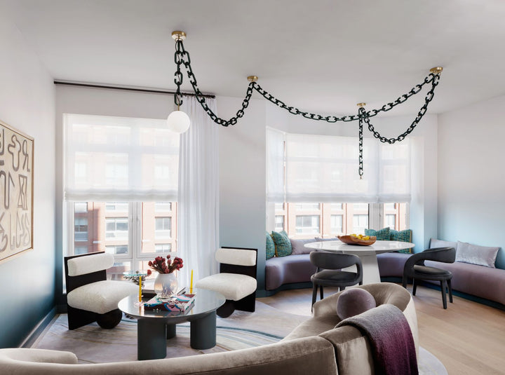 Modern Chain Globe Pendant Light