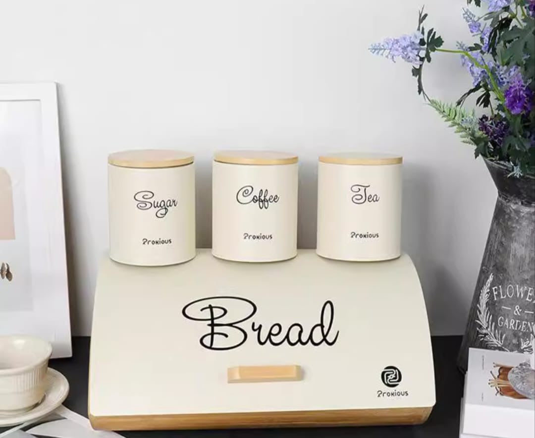 Bread Box & Canister Storage Set