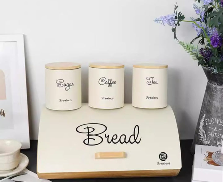 Bread Box & Canister Storage Set