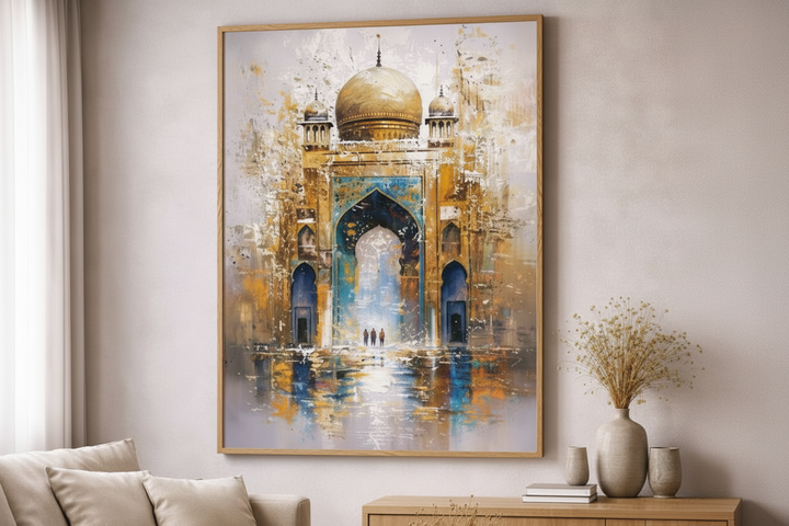 Golden Mosque Canvas