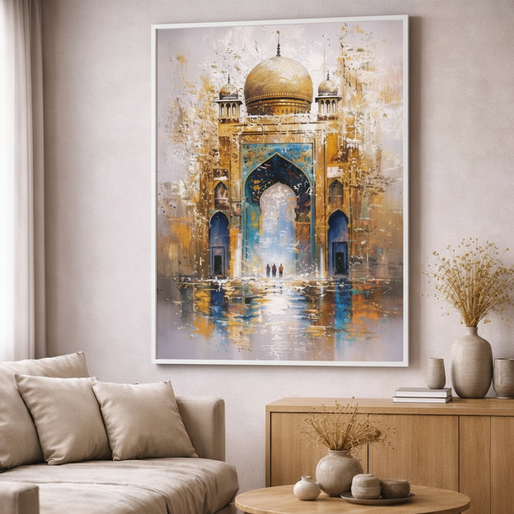 Golden Mosque Canvas